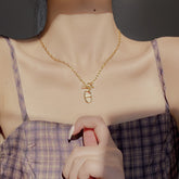 Sterling Silver Pig Nose Necklace